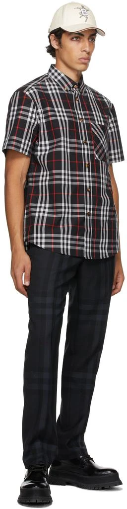 商品Burberry|黑色格纹短袖衬衫,价格¥4334,第4张图片详细描述
