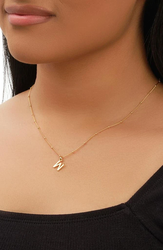 商品Sterling Forever|14K Gold Plated Sterling Silver Initial Necklace,价格¥225,第3张图片详细描述