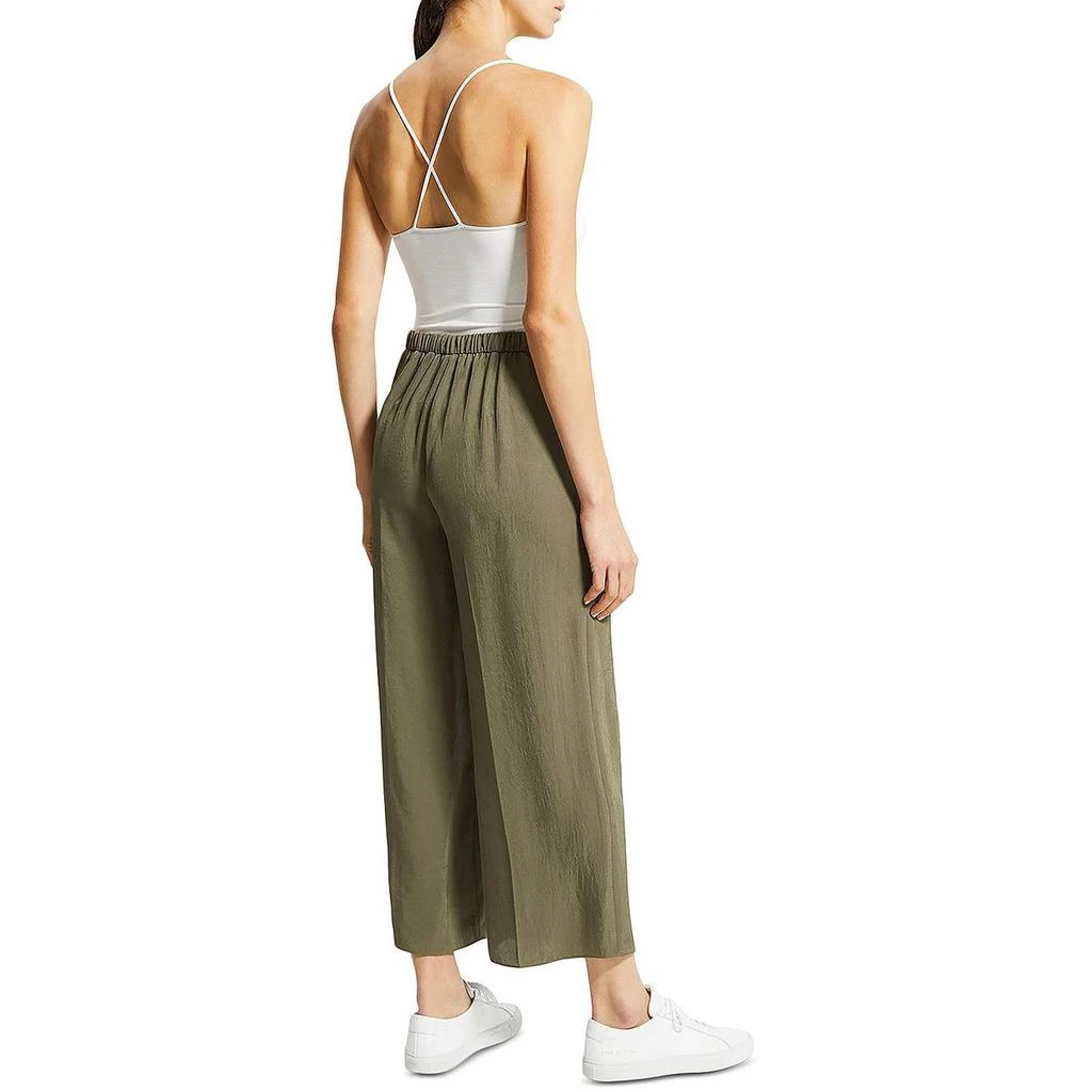 商品Theory|Theory Womens Twill Drawstring Hem Wide Leg Pants,价格¥271,第3张图片详细描述