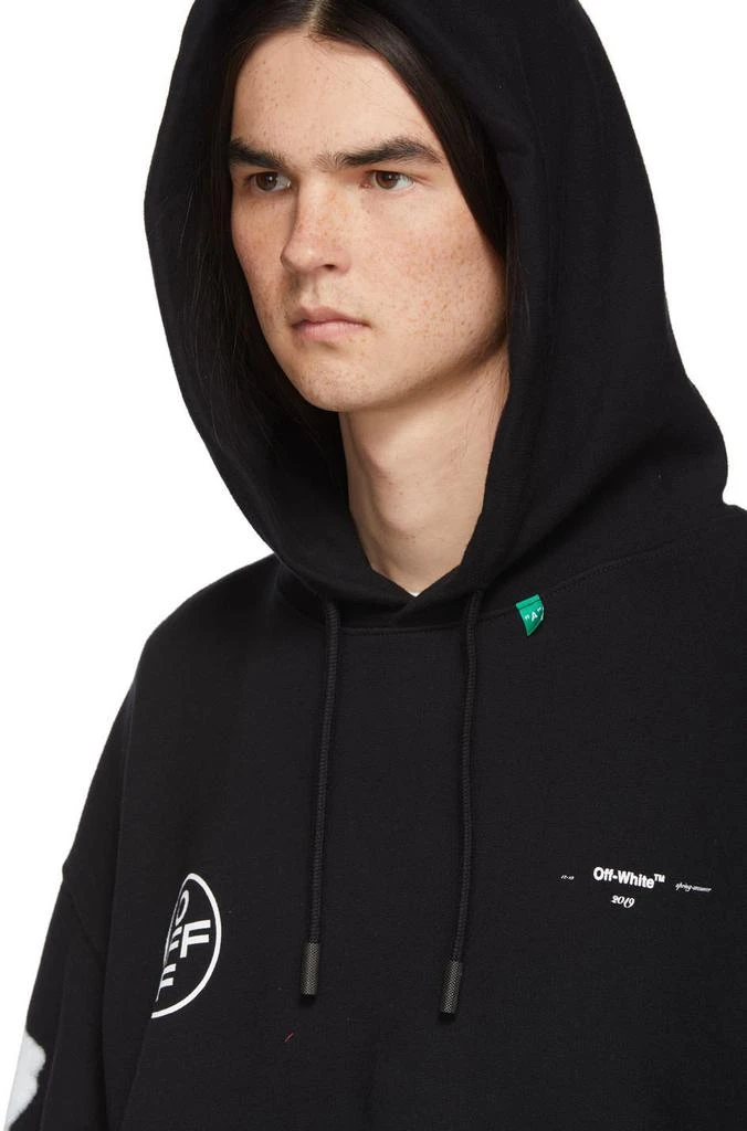 商品Off-White|SSENSE Exclusive Black 'Impressionism' Diag Stencil Hoodie,价格¥2498,第4张图片详细描述