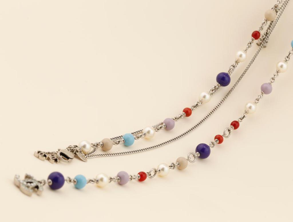 商品[二手商品] Chanel|Chanel CC Logo Multicolor Long Necklace,价格¥12765,第7张图片详细描述