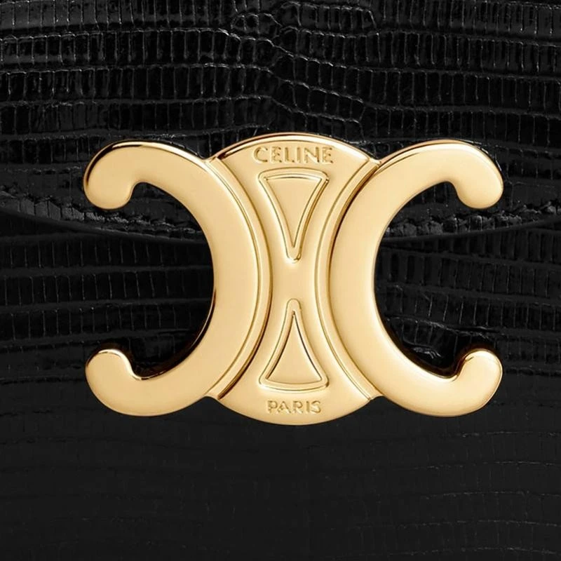 商品Celine|【预售3-7天】CELINE赛琳 女士黑色蜥蜴皮手提包,价格¥41503,第1张图片