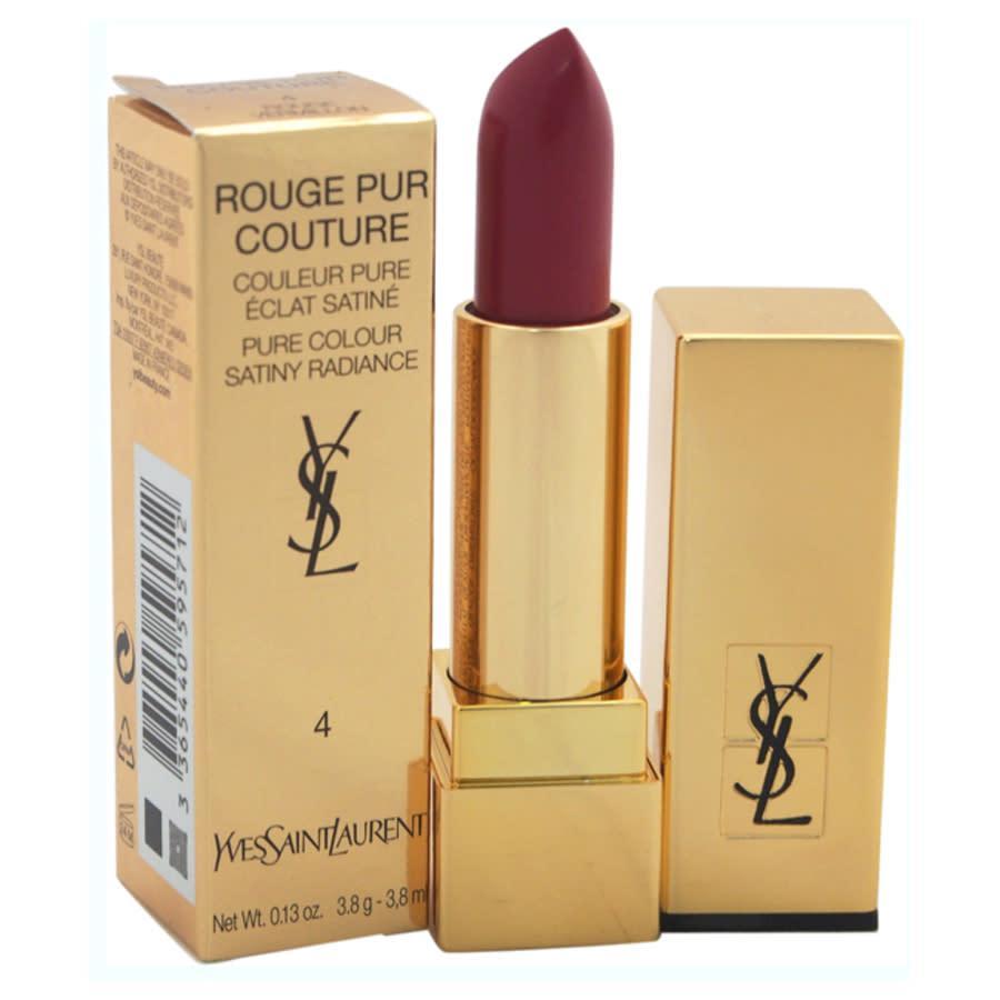 商品Yves Saint Laurent|Ladies Rouge Pur Couture # 4 Rouge Vermillon Stick 0.12 oz Makeup 3365440595712,价格¥235,第1张图片