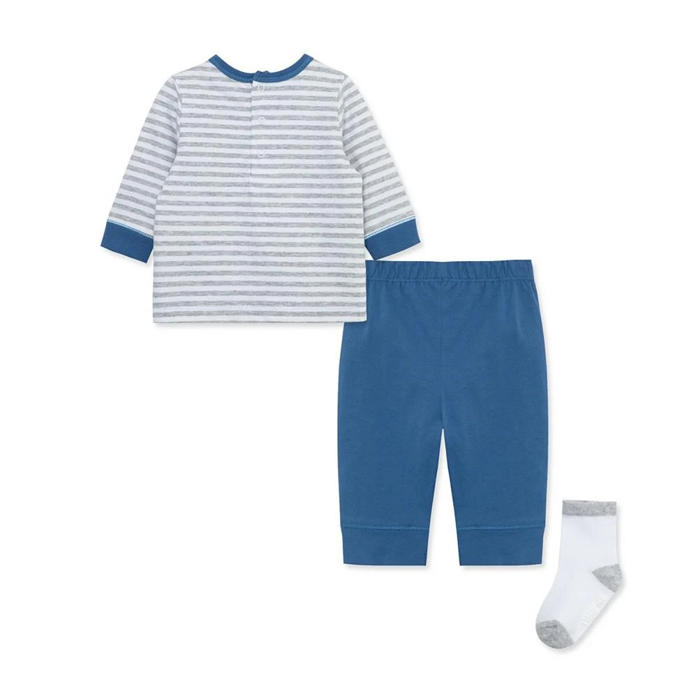 商品Little Me|Baby Boys Trucks Shirt, Jogger Pants and Socks, 3 Piece Set,价格¥158,第2张图片详细描述