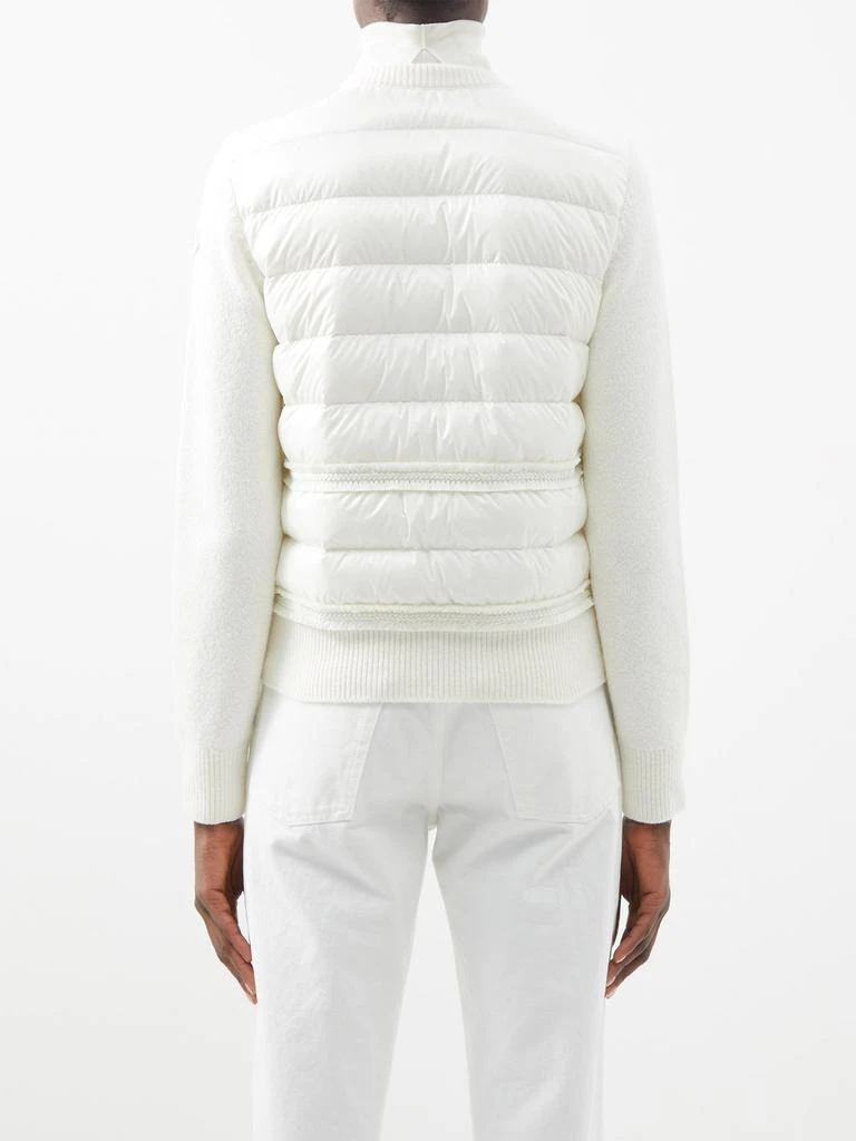商品Moncler|Knitted-sleeve quilted down jacket,价格¥7845,第5张图片详细描述