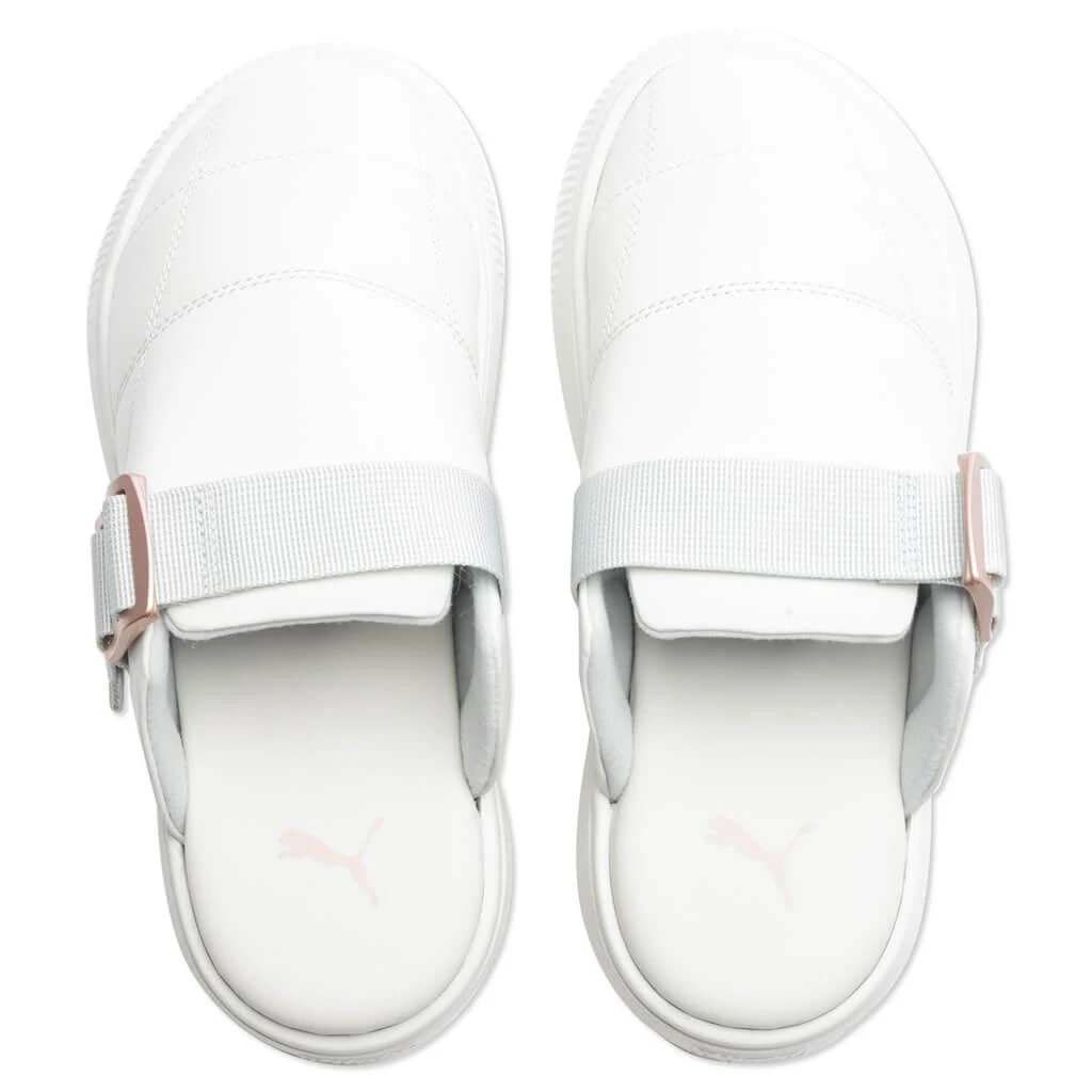 商品Puma|Puma Women's Suede Mayu Mule L - Nimbus Cloud/Platinum Grey,价格¥374,第4张图片详细描述