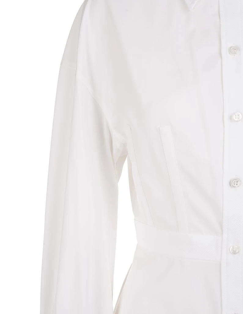 商品Alexander McQueen|Alexander McQueen Woman Shirt In White Cotton Poplin With Long Balloon Sleeves,价格¥5308,第4张图片详细描述