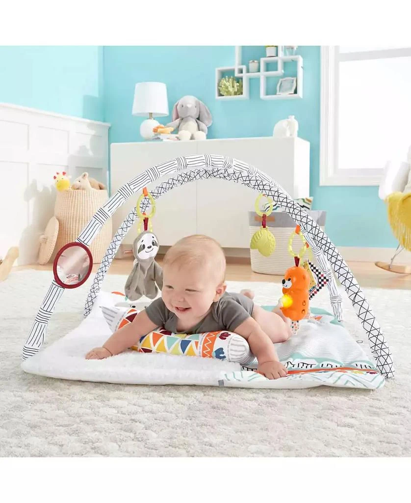 商品Fisher Price|Perfect Sense Deluxe Gym, Plush Infant Play Mat with Toys,价格¥337,第2张图片详细描述