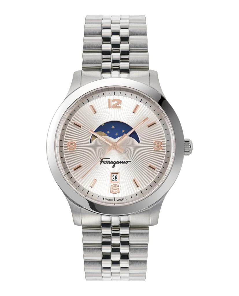 商品Salvatore Ferragamo|Ferragamo Duo Moonphase Bracelet Watch,价格¥2316,第1张图片
