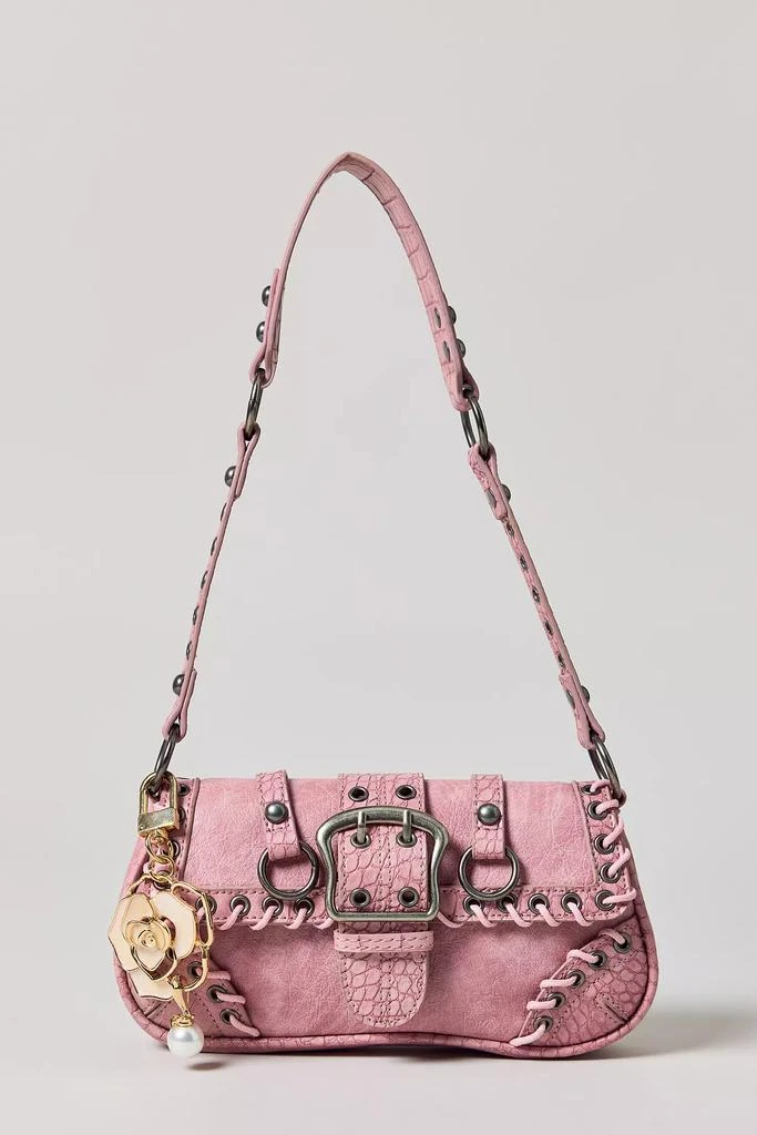 商品Silence + Noise|Silence + Noise Jade Laced Rivet Bag,价格¥472,第2张图片详细描述
