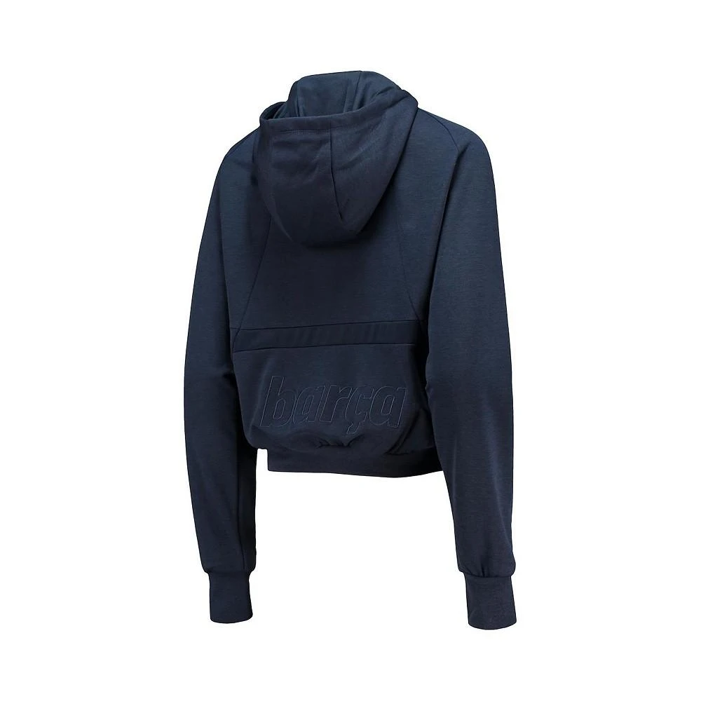 商品NIKE|Women's Navy Barcelona Travel Fleece Midlayer Performance Raglan Quarter-Zip Hoodie,价格¥778,第4张图片详细描述