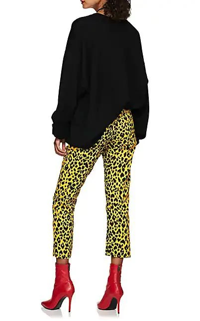 商品R13|Joey Leopard-Print Crop Jeans,价格¥1031,第4张图片详细描述