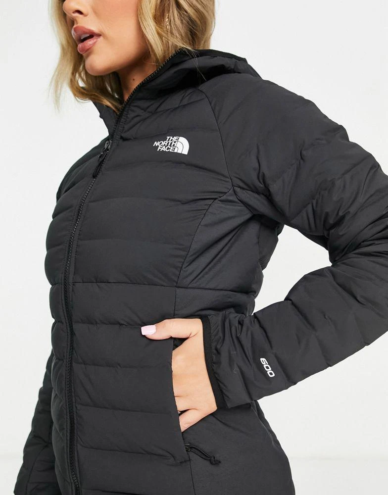 商品The North Face|The North Face Belleview hooded stretch down jacket in black,价格¥1848,第3张图片详细描述