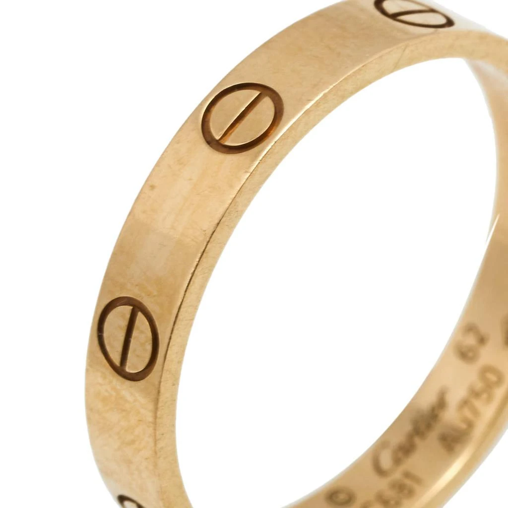 商品[二手商品] Cartier|Cartier Love 18K Yellow Gold Narrow Wedding Band Ring Size 62,价格¥7411,第3张图片详细描述