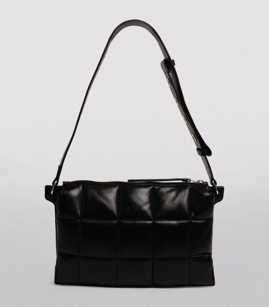 商品ALL SAINTS|Leather Sheringham Quilted Shoulder Bag,价格¥2188,第6张图片详细描述