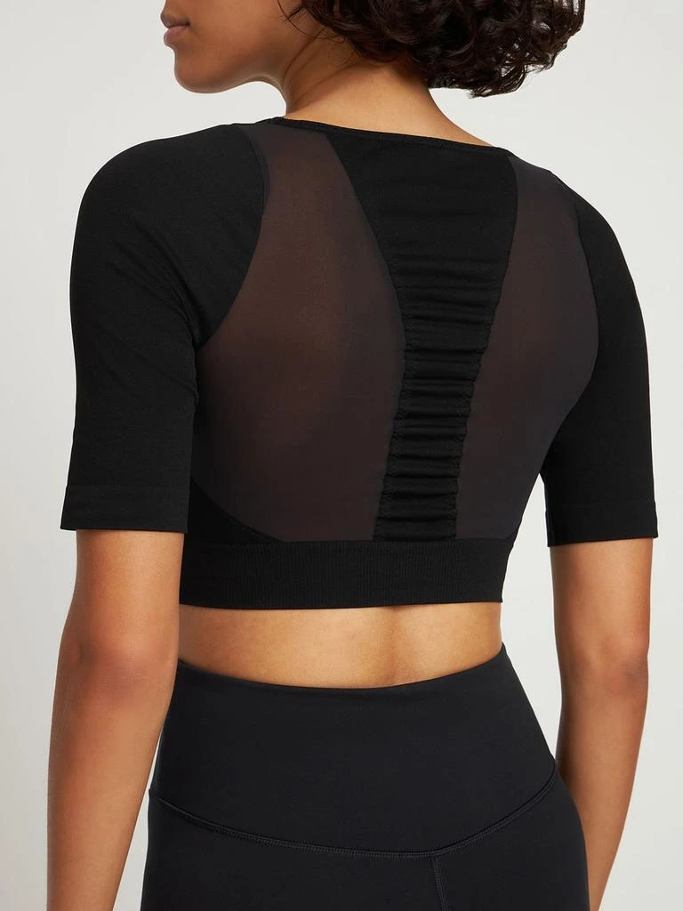 商品Wolford|Sporty Butterfly Stretch Tech Crop Top,价格¥1415,第2张图片详细描述