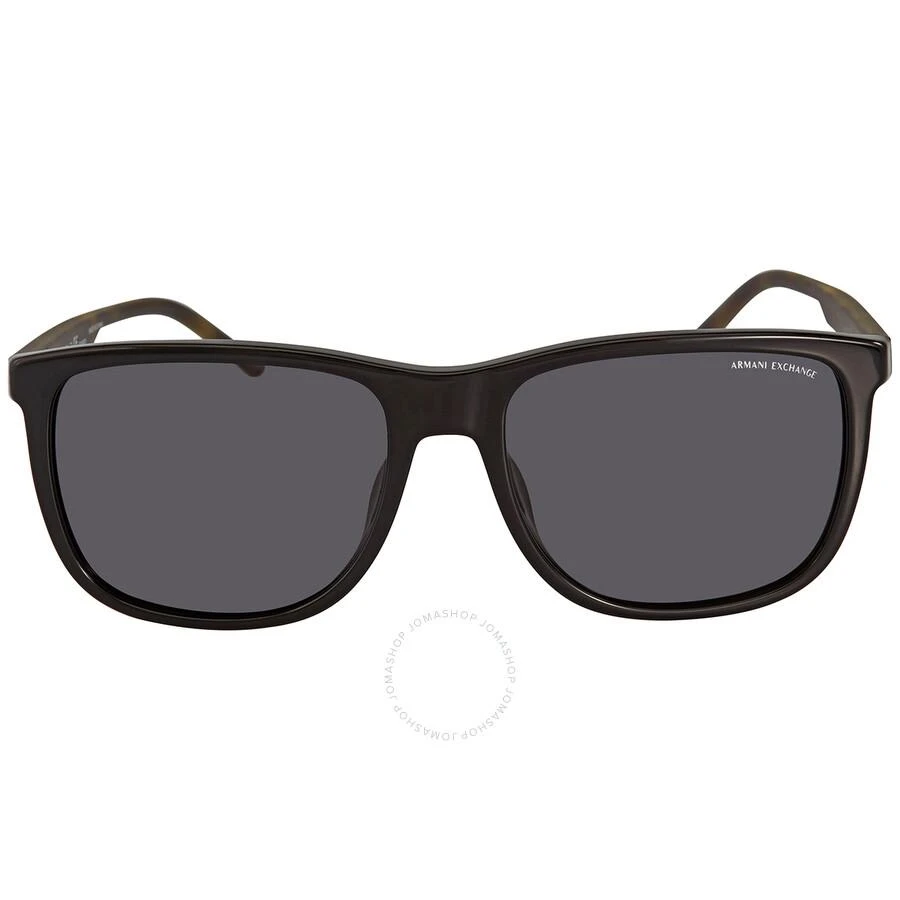 商品Armani Exchange|Grey Square Men's Sunglasses AX4070SF 815881 58,价格¥373,第1张图片