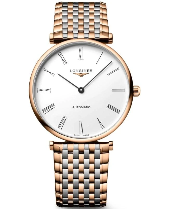 商品Longines|Longines La Grande Classique Automatic White Dial Steel and Rose Gold Women's Watch L4.918.1.91.7,价格¥12389,第1张图片