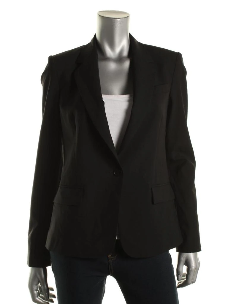 商品Theory|Gabe N Womens Virgin Wool Notch Collar One-Button Blazer,价格¥724,第1张图片