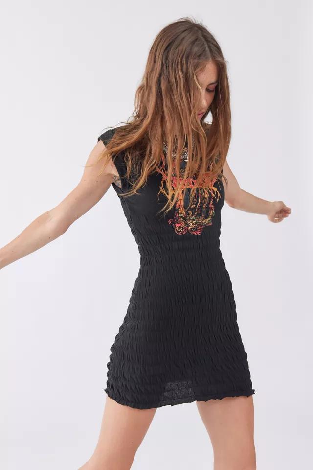 UO Tatum Smocked Mini Dress商品第1张图片规格展示