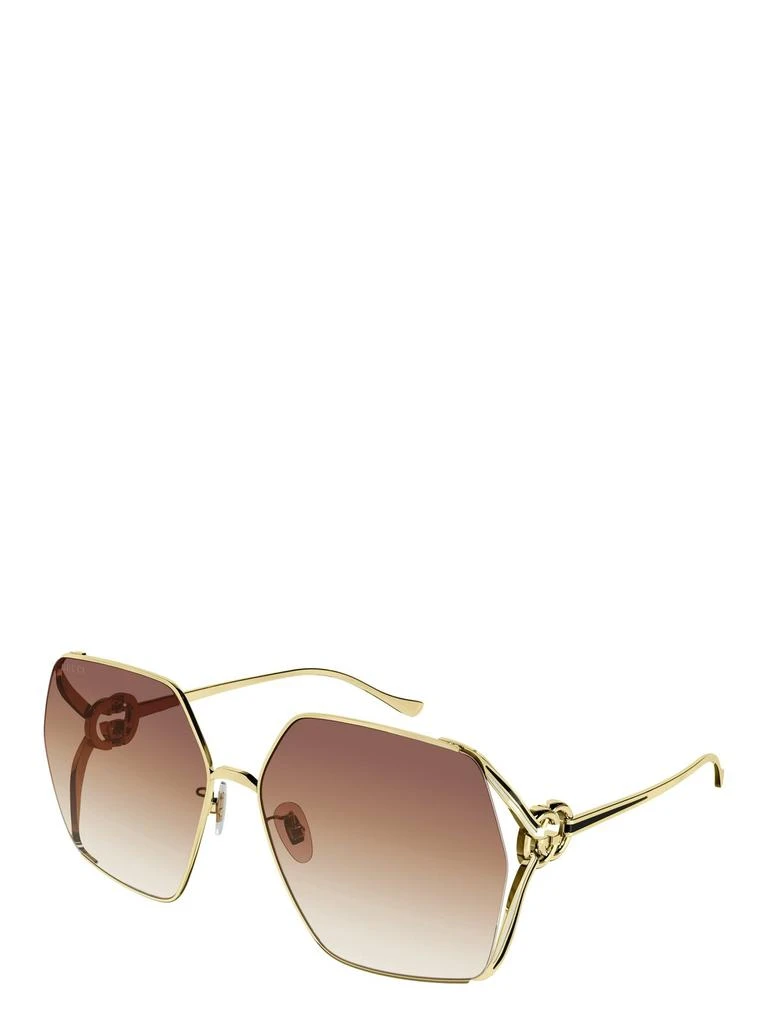商品Gucci|Gucci Eyewear Oversized Rectangular Sunglasses,价格¥3100,第2张图片详细描述