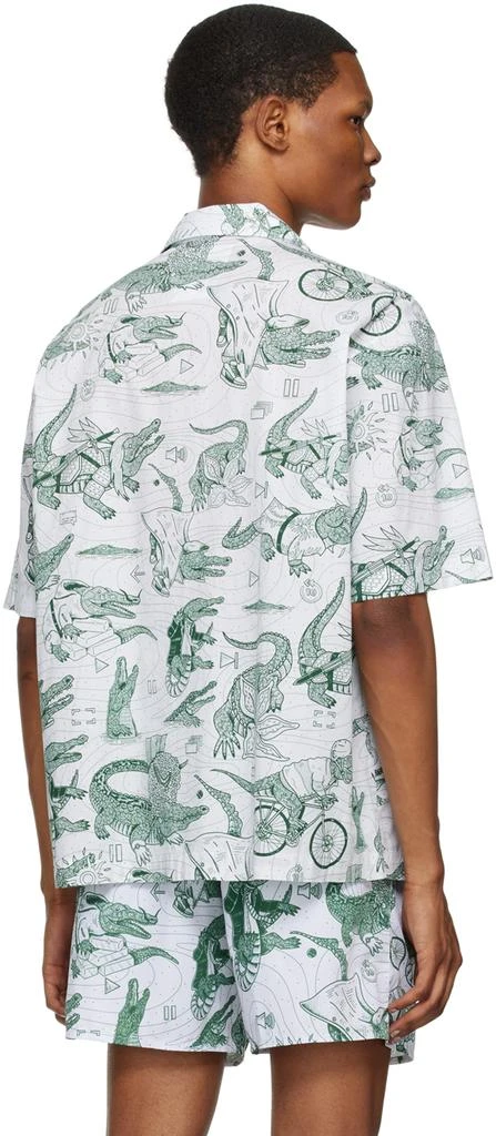 商品Lacoste|Green & White Netflix Edition Printed Shirt,价格¥772,第3张图片详细描述