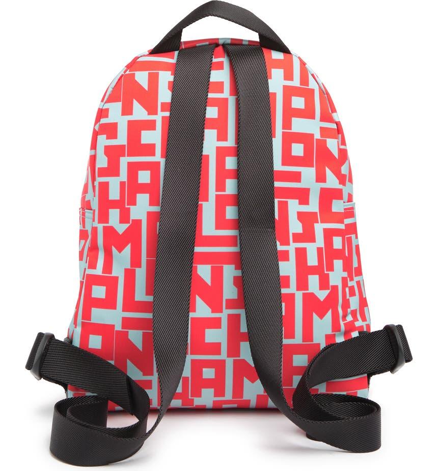 Logo Print Nylon Backpack商品第2张图片规格展示