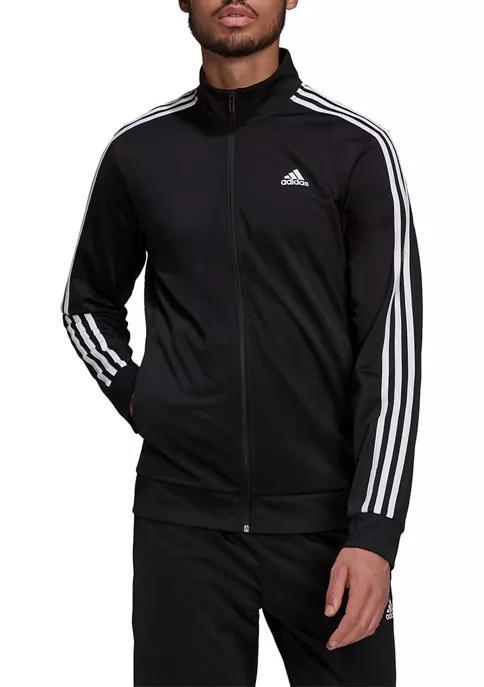 商品Adidas|Big & Tall Essentials 3 Stripe Tricot Jacket,价格¥372,第1张图片