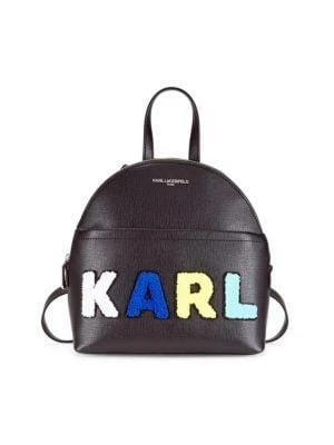 商品Karl Lagerfeld Paris|Maybelle Logo Appliqué Backpack,价格¥519,第1张图片