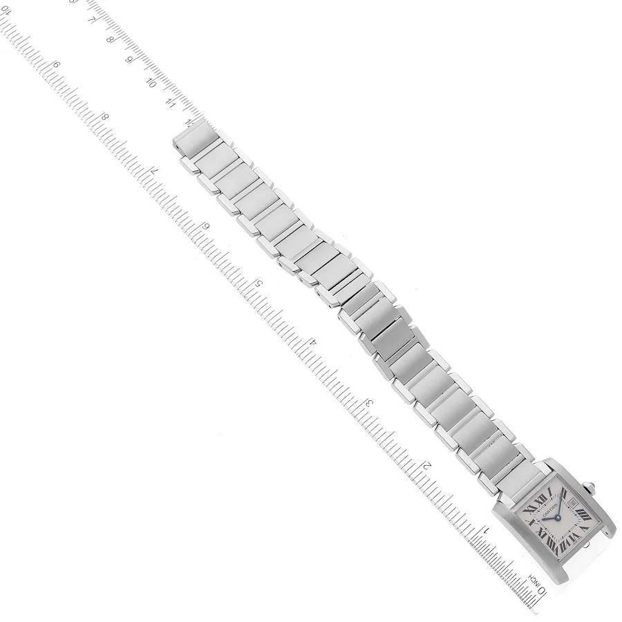 Cartier Silver Stainless Steel Tank Francaise W51011Q3 Women's Wristwatch 25 mm 商品