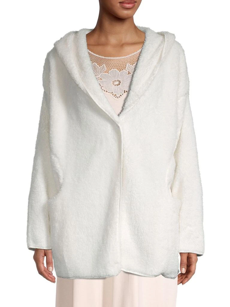 商品PJ Salvage|Faux Fur Hooded Cardigan,价格¥161,第1张图片