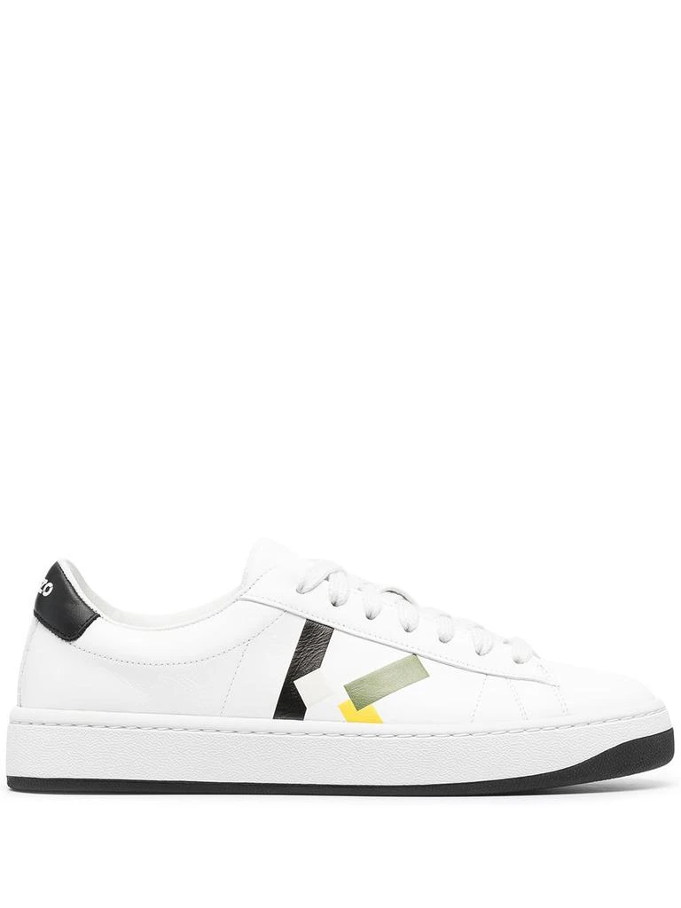 商品Kenzo|Kenzo Women's White Leather Sneakers,价格¥3122,第1张图片