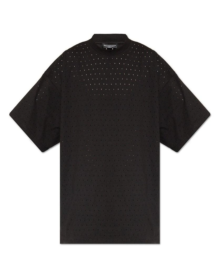 商品Balenciaga|Balenciaga Perforated Crewneck T-Shirt,价格¥1793,第1张图片