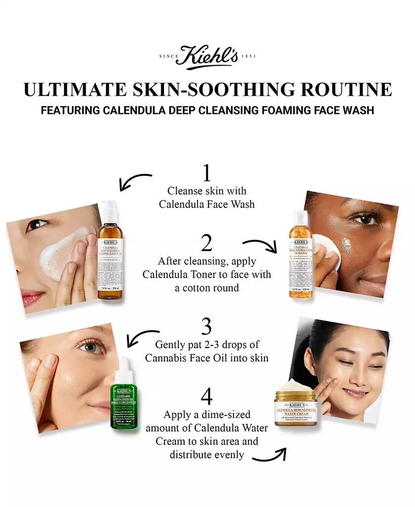 商品Kiehl's|Calendula Deep Cleansing Foaming Face Wash, 16.9-oz.,价格¥136,第5张图片详细描述