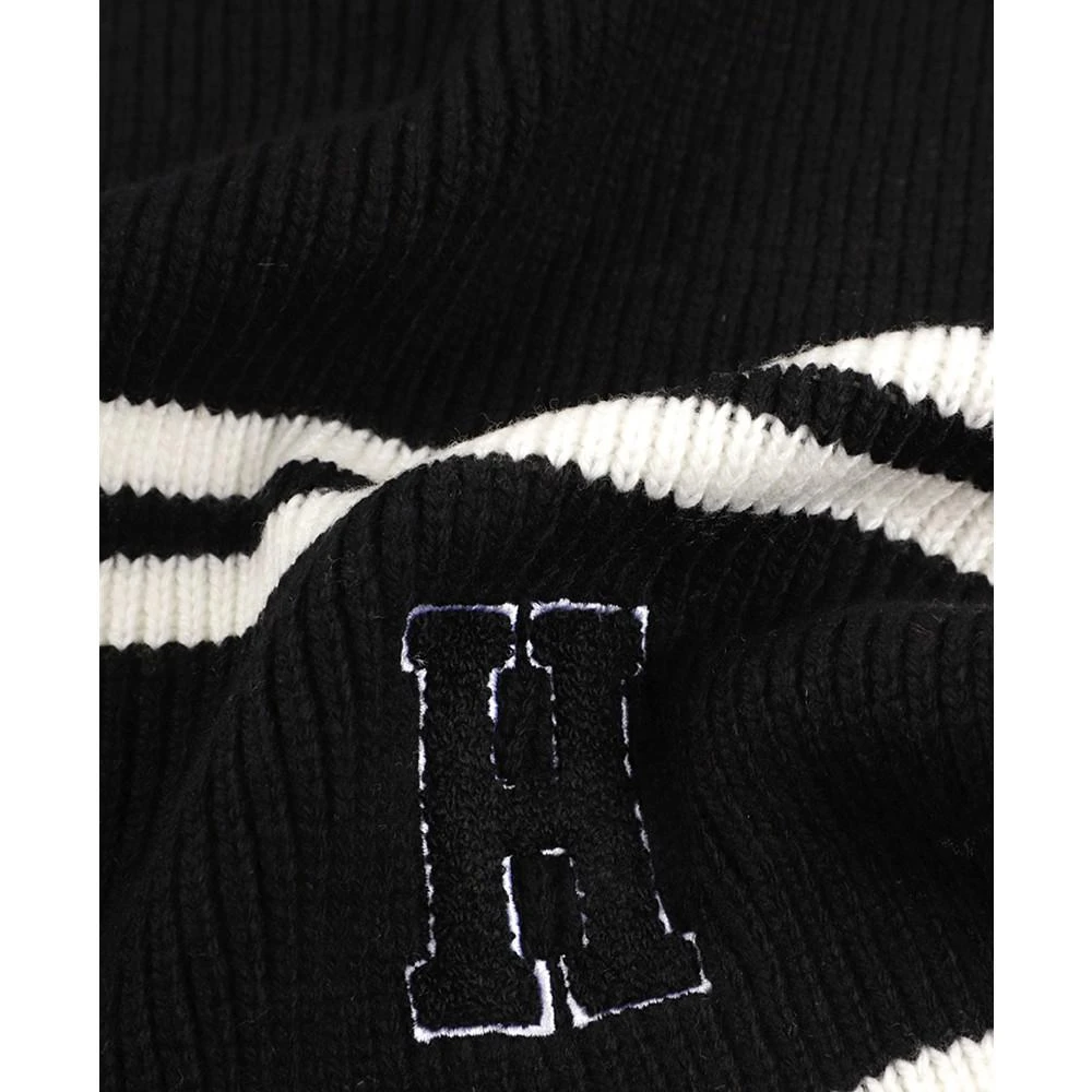 商品Tommy Hilfiger|Men's Varsity Patch Ribbed Logo Scarf,价格¥290,第2张图片详细描述