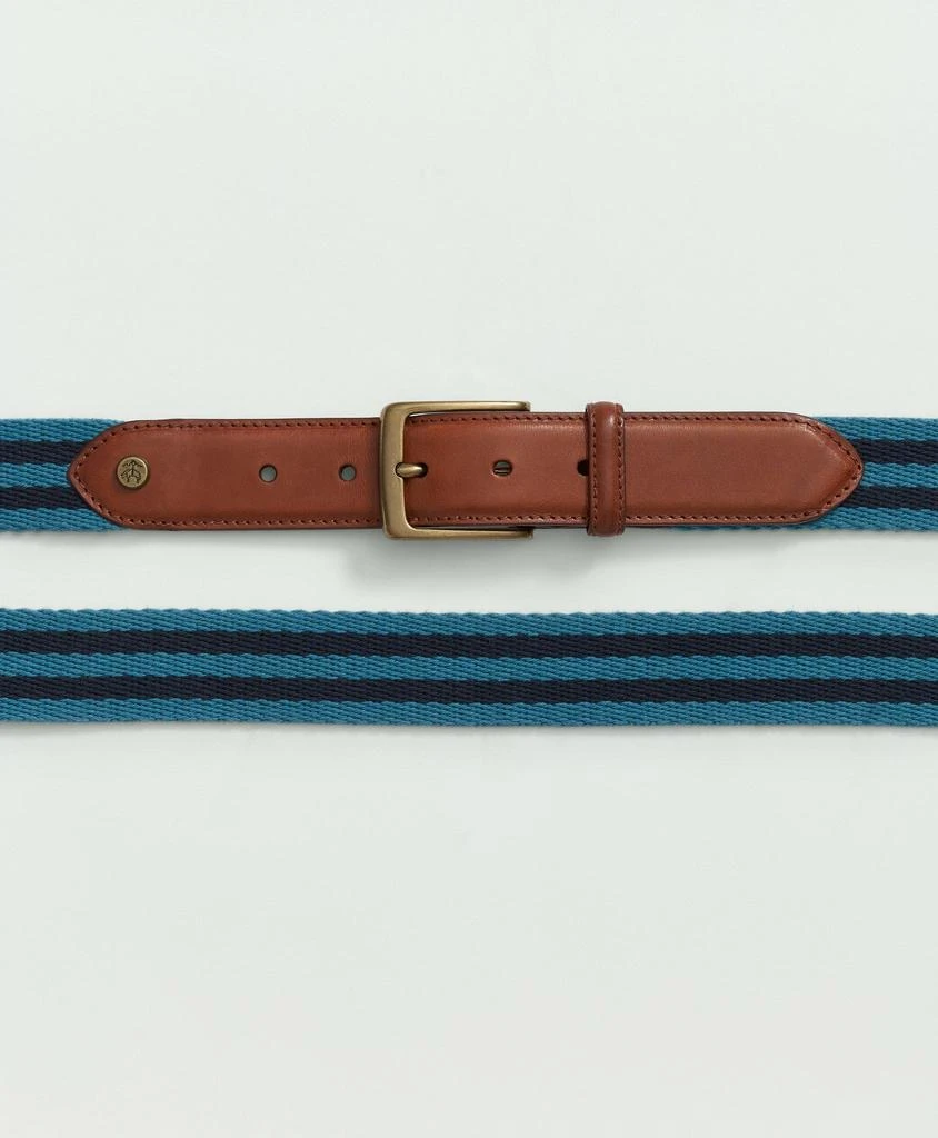 商品Brooks Brothers|Webbed Cotton Striped Belt,价格¥328,第2张图片详细描述