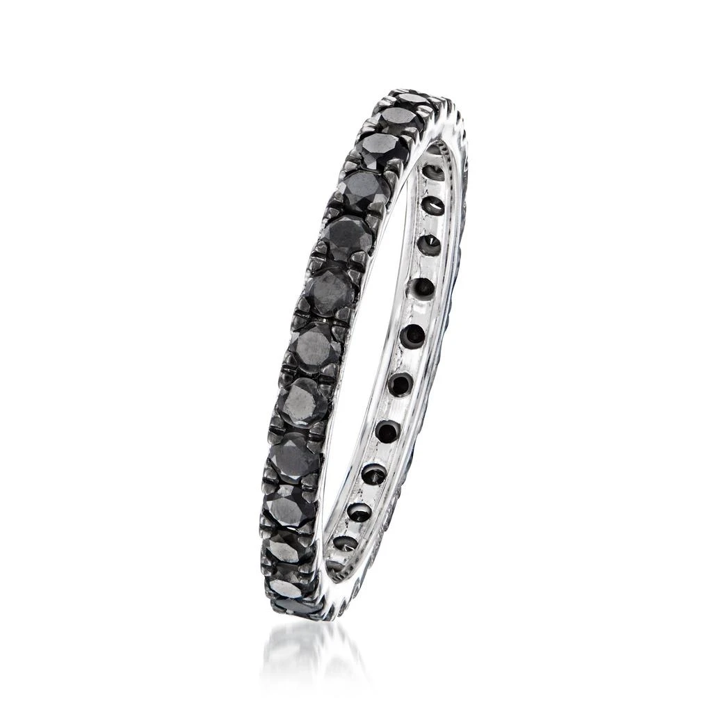 商品Ross-Simons|Black Diamond Eternity Band in 14kt White Gold,价格¥3366,第3张图片详细描述