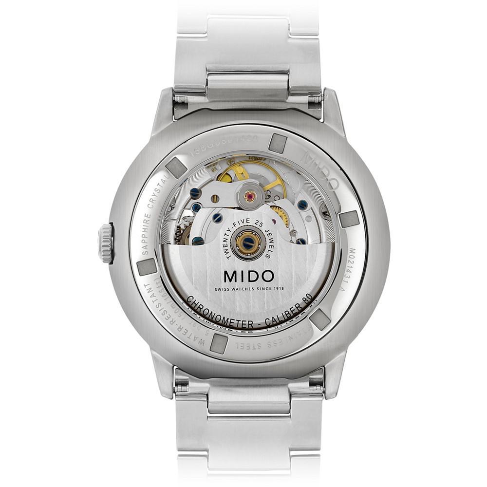 商品MIDO|Men's Swiss Automatic Commander II Cosc Stainless Steel Bracelet Watch 40mm,价格¥9323,第6张图片详细描述