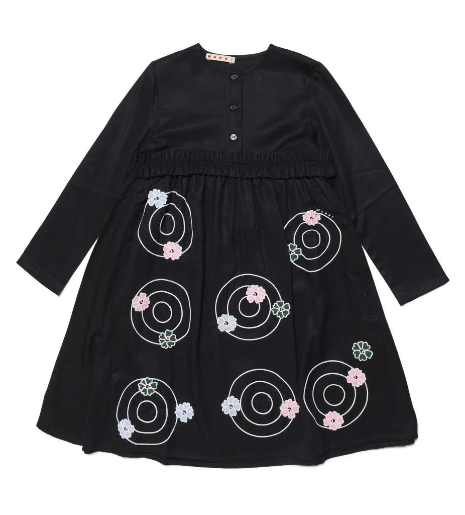 商品Marni|Marni Kids Floral Embroidered Crewneck Dress,价格¥1151,第1张图片