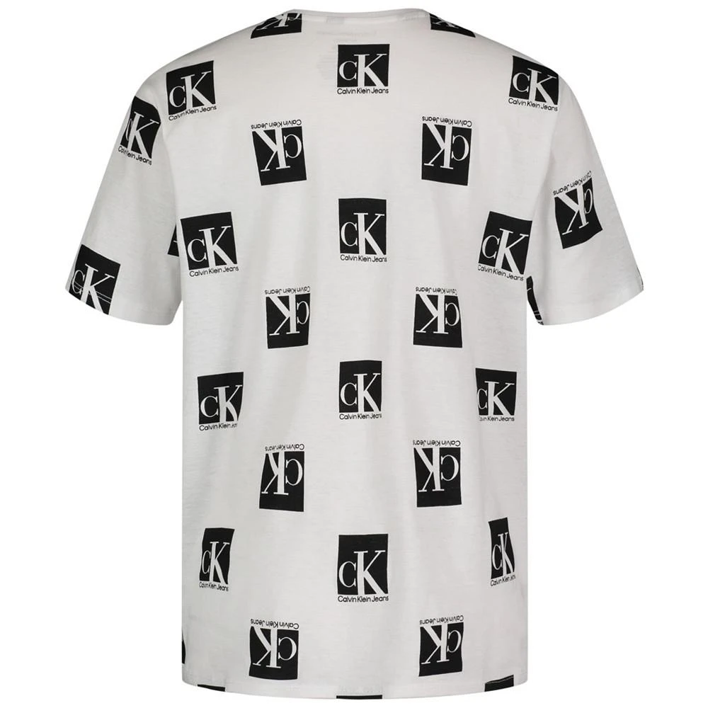 商品Calvin Klein|Big Boys Blocks Print T-shirt,价格¥109,第2张图片详细描述