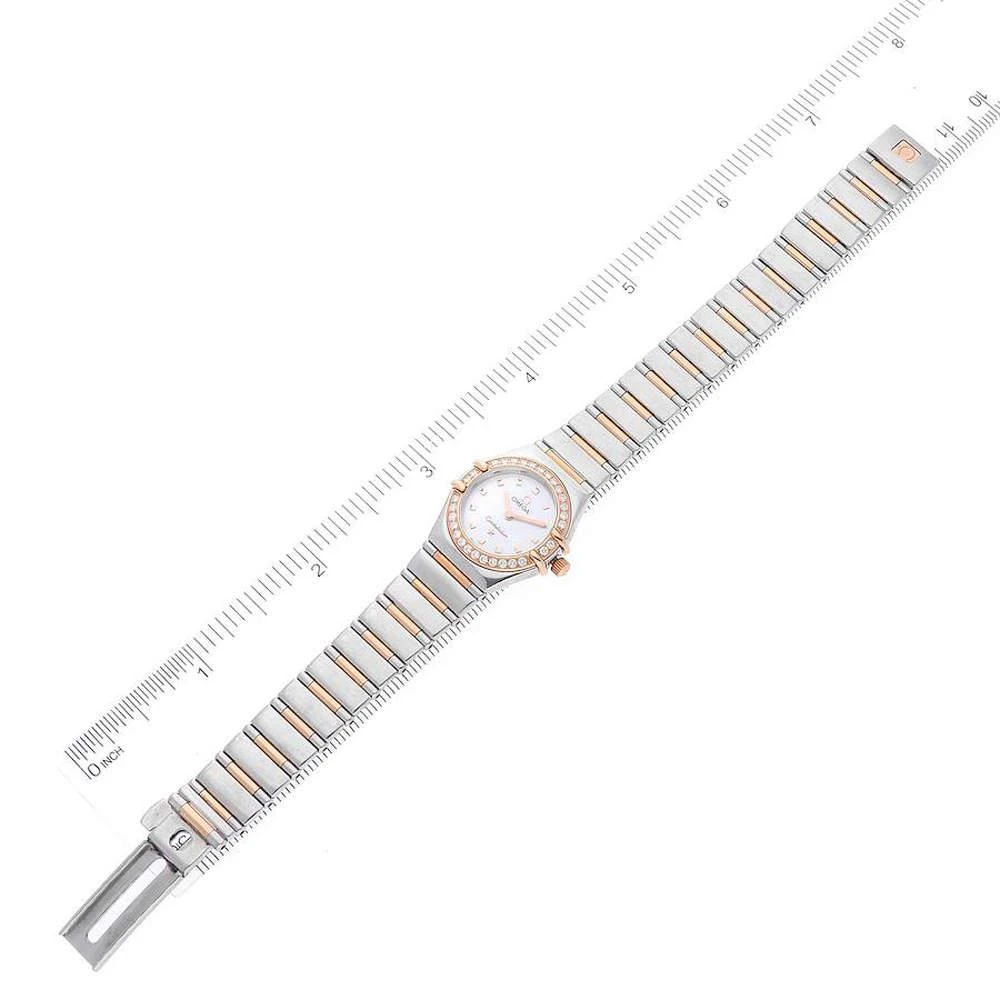 Omega MOP Diamonds 18k Rose Gold And Stainless Steel Constellation My Choice 1368.71.00 Women's Wristwatch 22.5 mm 商品