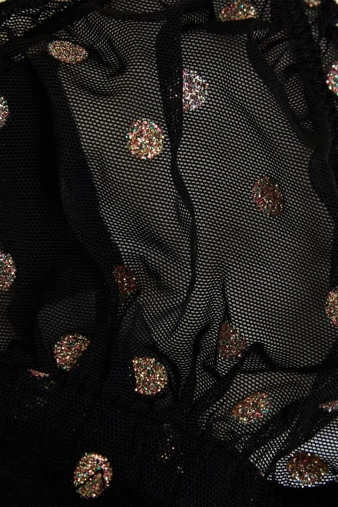 商品LOVE STORIES|Glittered polka-dot stretch-mesh triangle bra,价格¥96,第4张图片详细描述