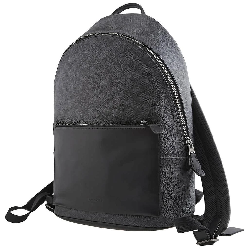 商品Coach|Coach Mens Metropolitan Soft Backpack In Signature Canvas - Charcoal,价格¥2929,第1张图片