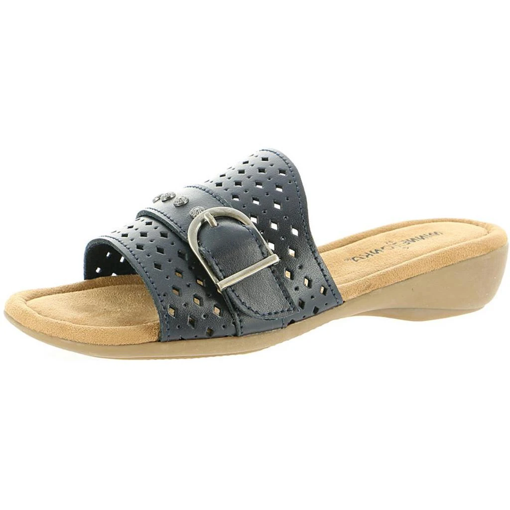 商品Minnetonka|Minnetonka Womens Glynis Embellished Open Toe Slide Sandals,价格¥46,第1张图片