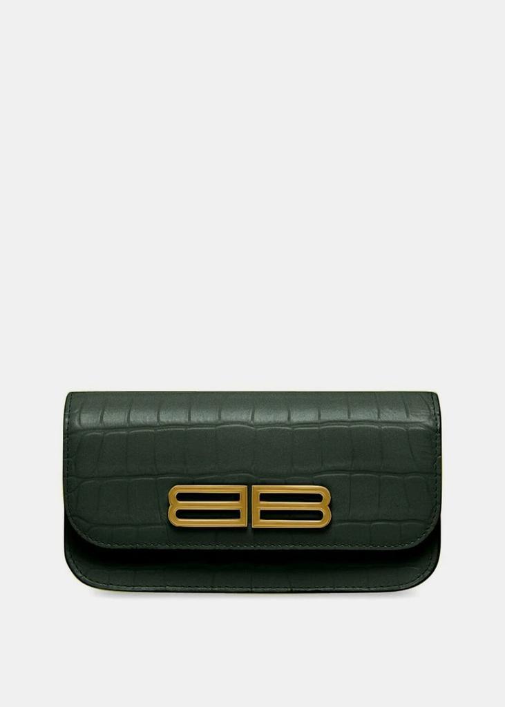 Balenciaga Forest Green Gossip Chain wallet商品第4张图片规格展示