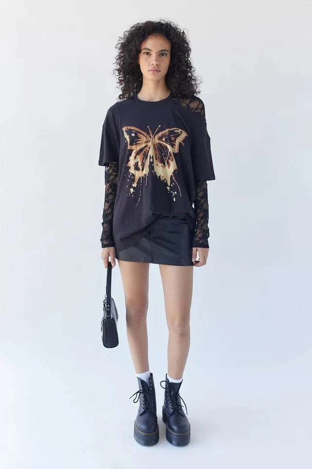 商品Urban Outfitters|UO Slashed Butterfly Tee,价格¥75,第4张图片详细描述