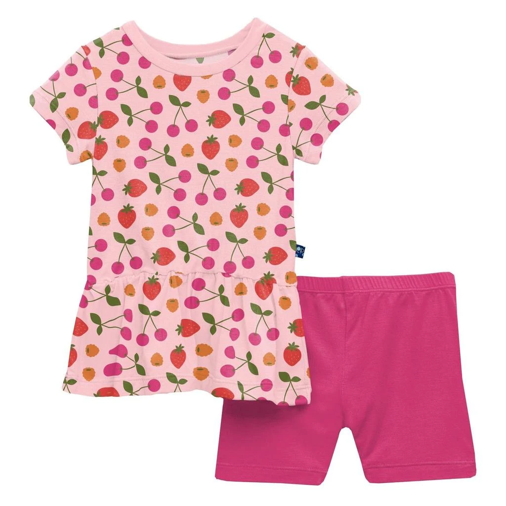 商品KicKee Pants|Print Short Sleeve Playtime Outfit Set (Toddler/Little Kids/Big Kids),价格¥223,第1张图片详细描述