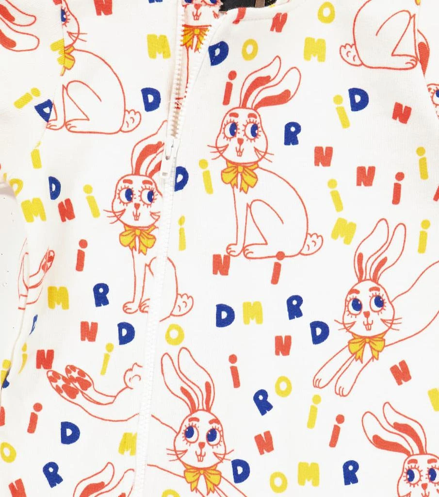 商品Mini Rodini|Baby Mr Rabbit棉质针织连身衣,价格¥397,第3张图片详细描述