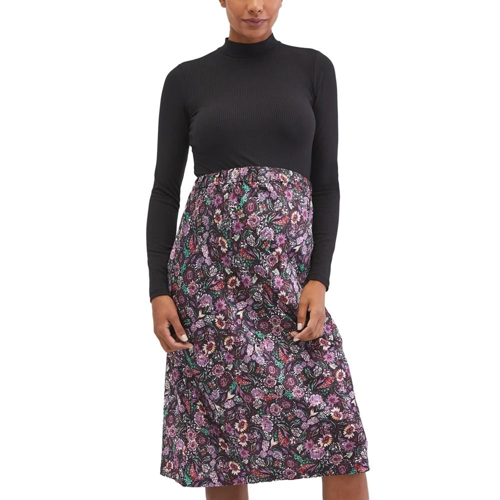 商品Motherhood Maternity|Over The Belly Printed Maternity Skirt,价格¥261,第5张图片详细描述