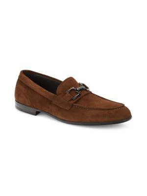 商品Bruno Magli|Fermo Note Suede Bit Loafers,价格¥925,第2张图片详细描述